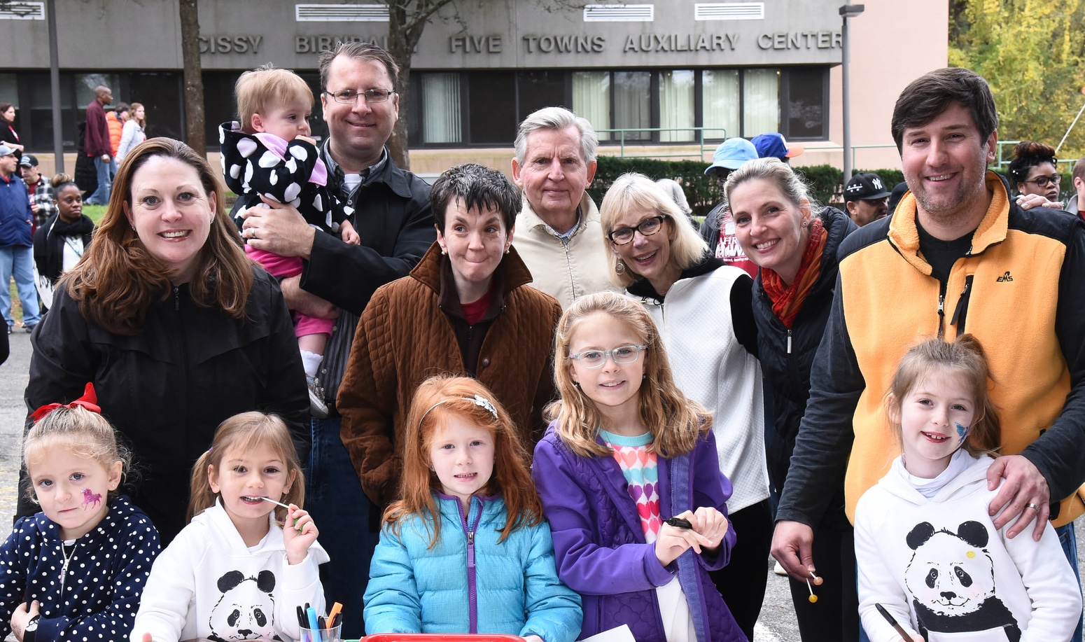 A family attends the AHRC Foundation Walk