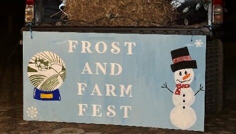 Sign reading Frost and Farm Fest