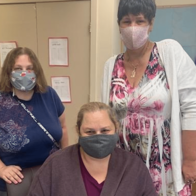 DSP Krystie Damsker with Emily Storz and Kim Cutrone. When asking Emily what she thinks of Krystie, Emily said, "I think she is a wonderful staff member because she is helpful, respectful and doesn't have a mean bone in her body."