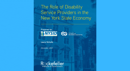 The Role of Disability Service Providers in the New York State Economy by Laura Schultz, Commissioned by NYSID and the NY Alliance
