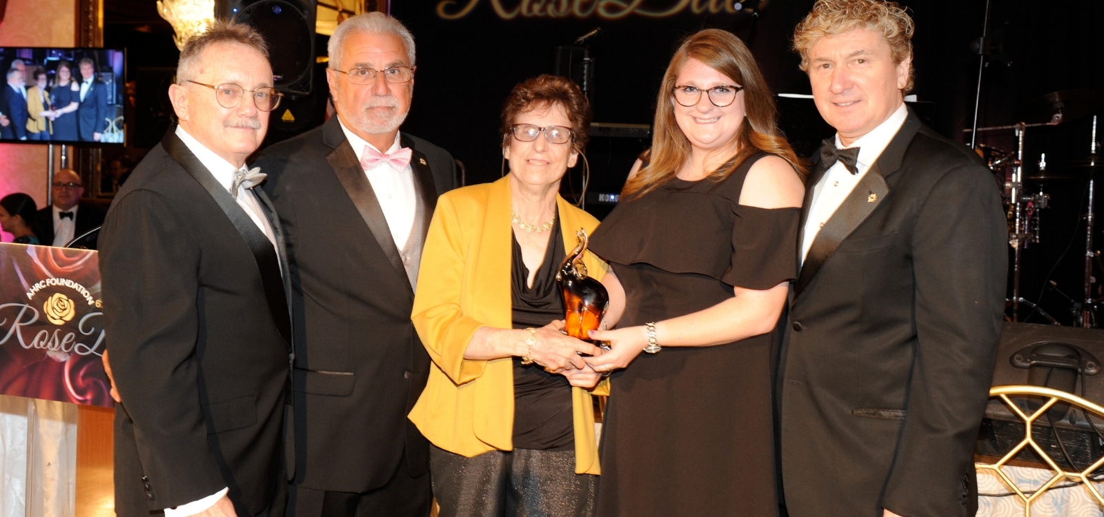 The Blanche Fierstein Award honoring excellence in the pursuit of a special education degree is presented to the 2017 Award Recipient at the AHRC Rose Ball.