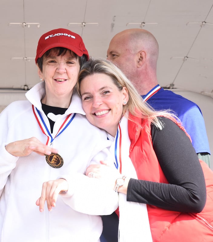 Sisters Amanda and Karen at the AHRC Walk