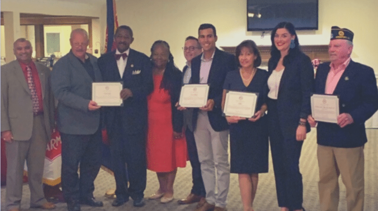 AHRC accepts Freeport Salvation Army Award