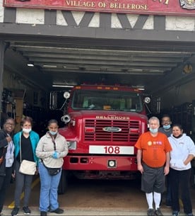 AHRC Pre-vocationak Services visited Bellrose Village Fire Department