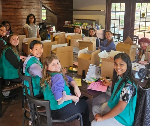 Girl scouts and self-advocates fight food insecurity together
