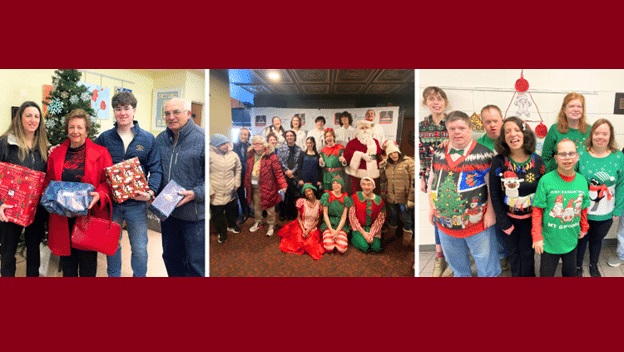 A collage of holiday celebrations at AHRC Nassau