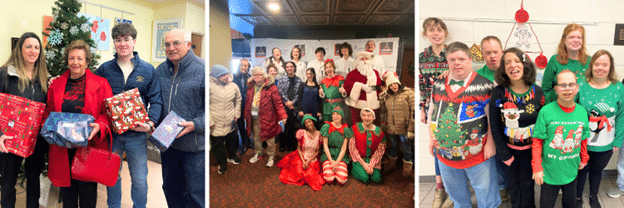 A collage of holiday celebrations at AHRC Nassau