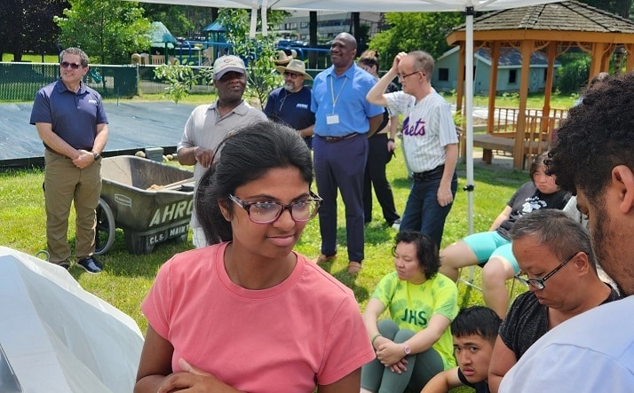Wheatley Farms PWW gathered to plant a tree to celebrate the life of Nanette Muzante