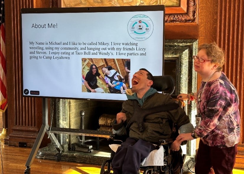 Self-Advocates presenting at the Person-Centered Planning Group