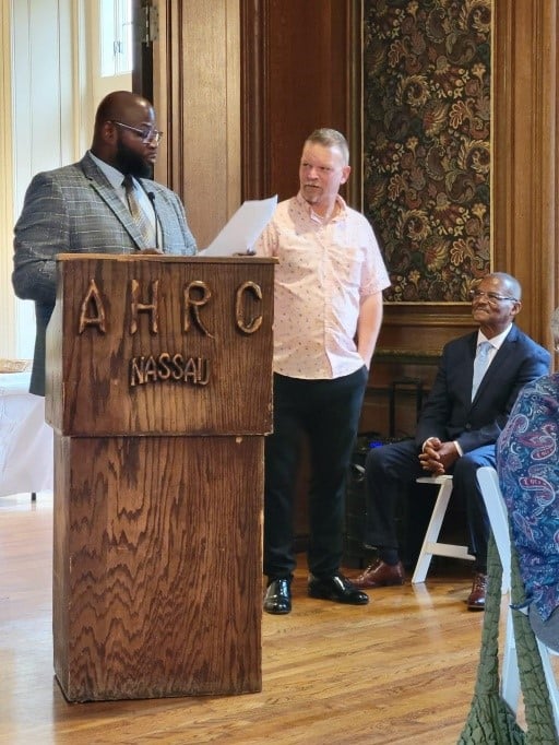 Volunteers are presented with awards at the Volunteer Recognition Dinner