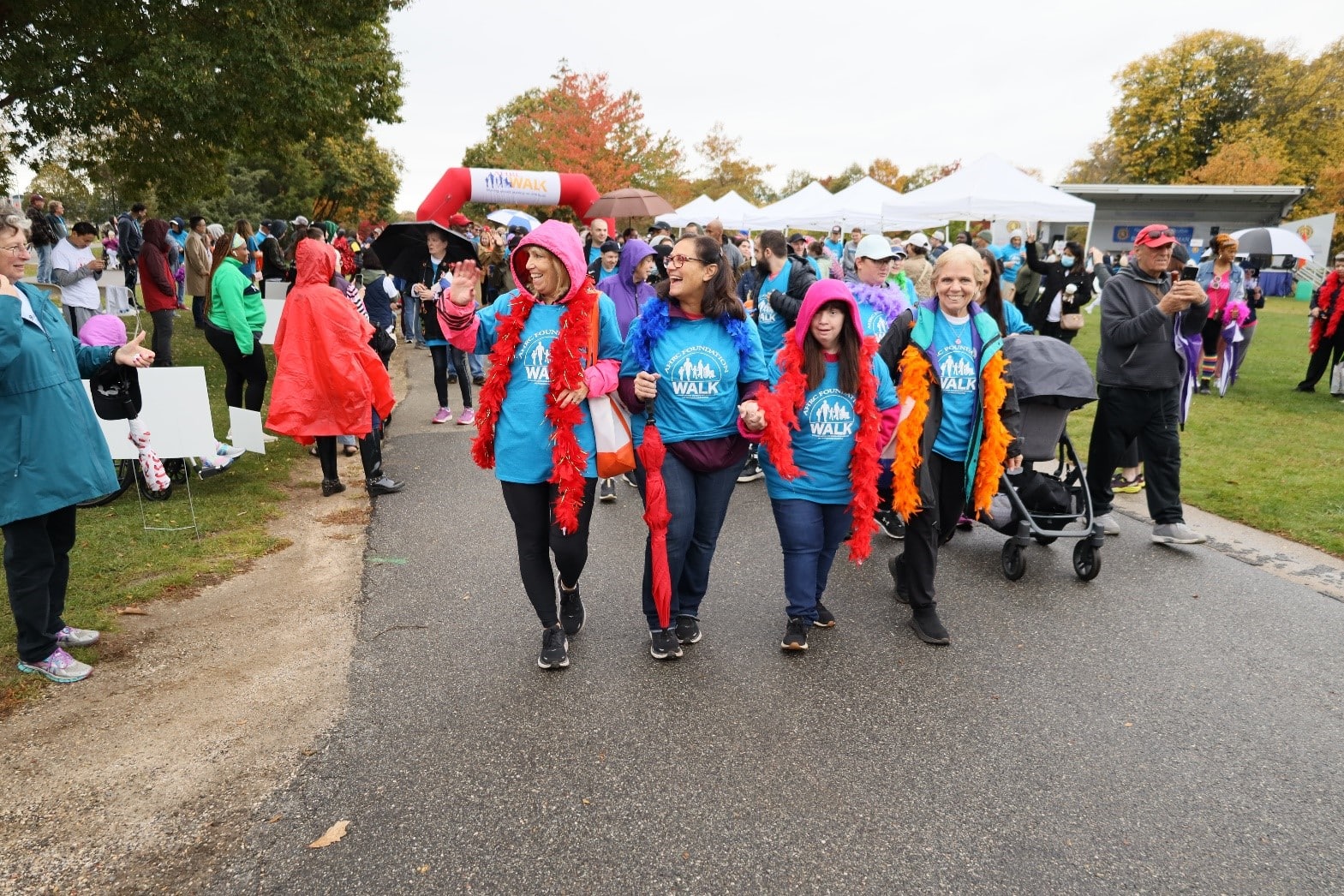 A team of fundraisers at the AHRC Foundation Walk