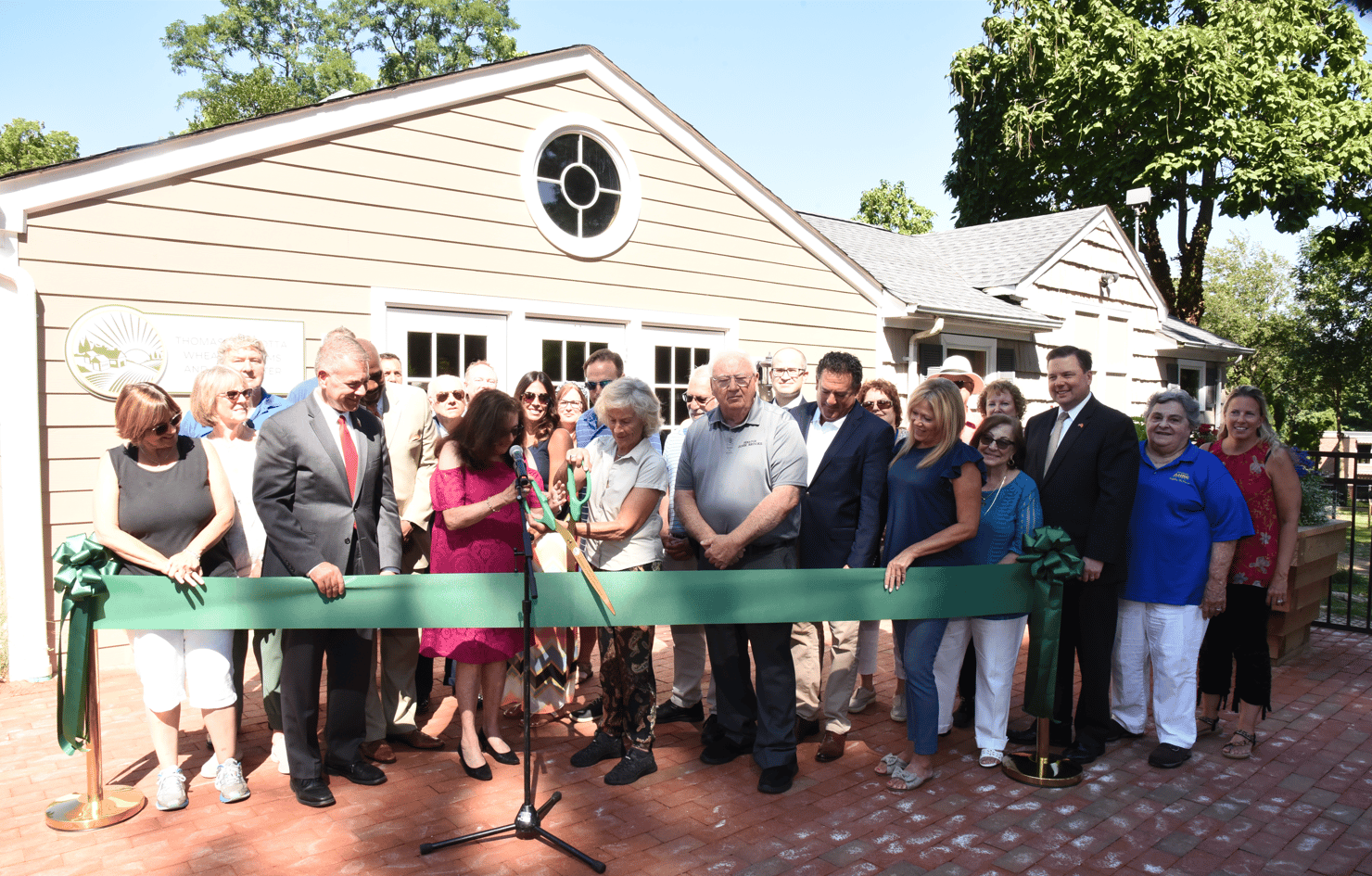 Ribbon-cutting of the Center with community leaders